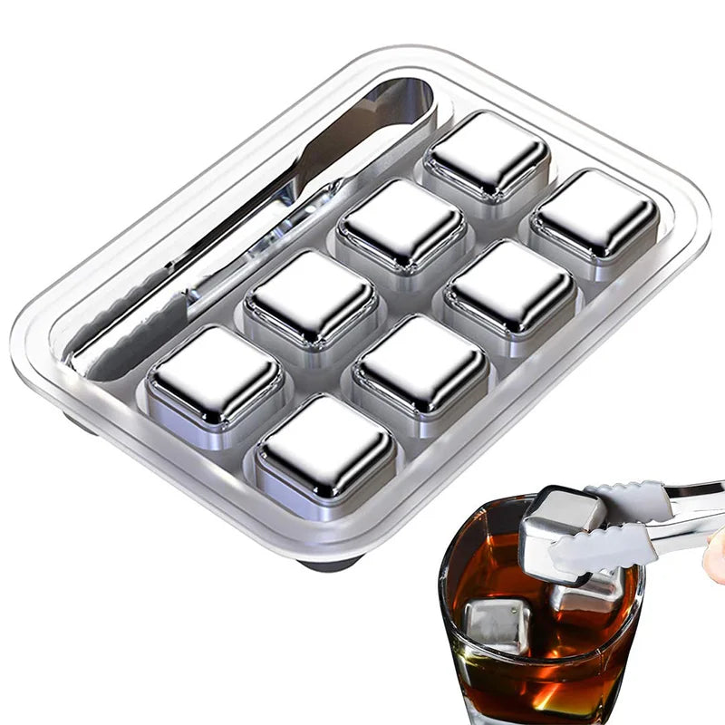 Stainless Steel Whisky Ice Cubes Stone