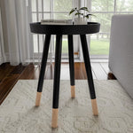 Round End Table with Removable Tray