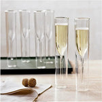 Double Wall Wine Flutes